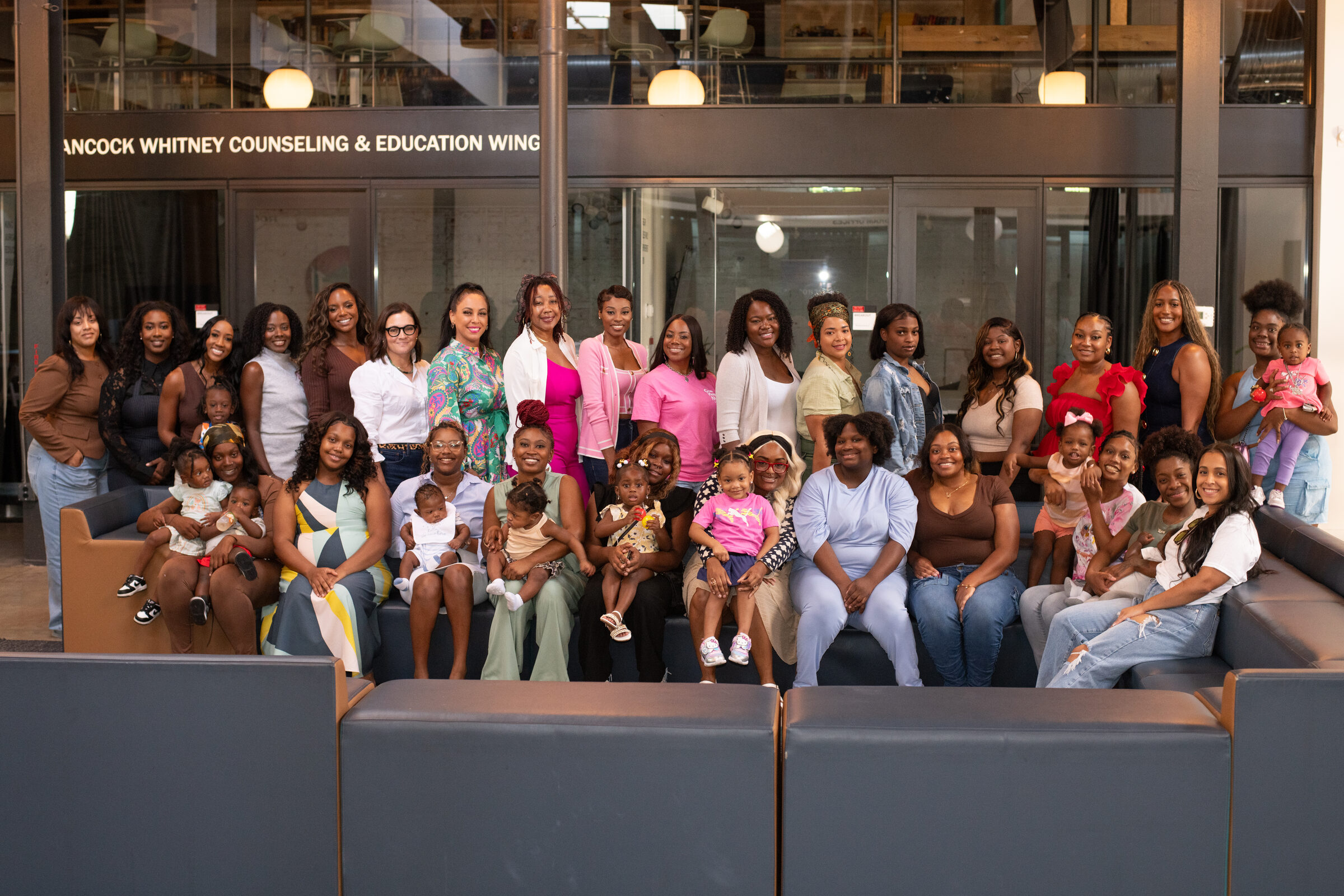 The Mama Tribe village — mamas, mentors and children together